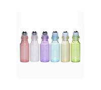 TOVINANNA 12pièces Flacon Roll Pour Huiles Essentielles Lot De Flacons Portables Et Vides Conditionnement Avec Doré Vert Blanc Bleu Rose