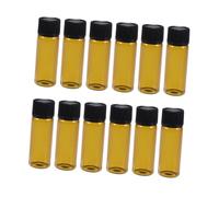 TOVINANNA 12pièces Flacons Verre Transparent Bouchon Vissable Échantillons De Contenants Verre Pour Parfums Et Huiles Essentielles