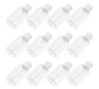 TOVINANNA 12pièces Lot De Flacons De Vides Plastique Avec Couvercle Rabattable Anti-fuites Voyage Rangement De Cosmétiques