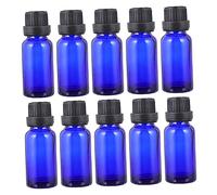 TOVINANNA 12pièces Lot De Flacons Vides Bleus Pour Huiles Essentielles Avec Couvercle Simple Et Large Flacons Compte-gouttes