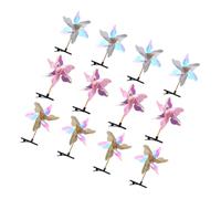 TOVINANNA 12pièces Pinces à Cheveux Moulin à Vent Pour Filles Accessoires De Cheveux Avec Paillettes Barrettes Décoratives Pour Fins