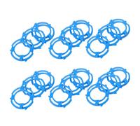 TOVINANNA 18 Pcs Kit Bagues de Retenue pour Tête de Rasoir Support Plaque Porte-lames Compatible Série Anneaux de Fixation Bleus pour Rasoir Électrique Rotatif