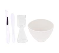 TOVINANNA 1ensemble Bol à Mélanger Silicone Pour Masque Facial Kit Outils De Soins De Peau Bol Spatule Pinceau Cuillère