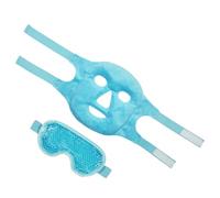 TOVINANNA 1ensemble Masque à Œil Réutilisable Avec Froid Masque Facial Apaisant De Glace Pour La Oculaire Poches Voyage Maison