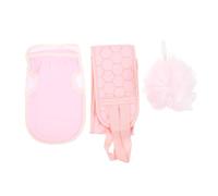 TOVINANNA 1ensemble Set De De Éponge De Bain Et Towel Back Rub Pratique Pour Exfoliation Et Nettoyage Du Corps Accessoires De Bain