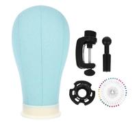 TOVINANNA 1ensemble Tête De Mannequin Pour Perruque Avec Support Support De Coiffure Ajustable Pour Formation Professionnelle Et Personnelle Modèle De Tête Chauve Matériau Pour Coiffeurs