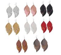 TOVINANNA 1Paire Boucles Oreilles Pendantes Cuir à Paillettes Roses pour Femmes Bijoux Modernes et Tendances Parfaits pour Fêtes et Occasions Spéciales
