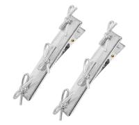 TOVINANNA 1paire Side Bow Hair Clips Mini Pince à Cheveux Forme De Nœud Accessoires De Mode Pour Événements Sociaux Et Quotidiens