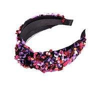 TOVINANNA 1pièce Bandeau Pailleté Double Couche Pour Femmes Accessoire De Mode Élégant Sequins Pour Mariage Et Soirées