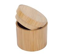 TOVINANNA 1Pièce Boîte de Rangement Massif pour Montres Design Cylindrique Pratique avec Couvercle pour Stockage Articles et Accessoires