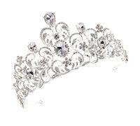 TOVINANNA 1pièce De Mariée Alliage Avec Strass Couronne Élégante Pour Femmes Accessoires De Cheveux Pour Mariages Et Fêtes Décoration Brillante Et Classique