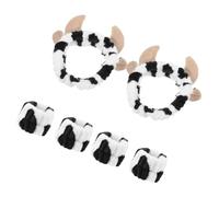 TOVINANNA 2 Ensembles Bandeau et Bracelets de Lavage pour Imprimé Ensemble de Accessoires de Spa pour Peau