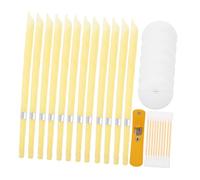 TOVINANNA 2 Ensembles Kit de Bougies Auriculaires avec Disques de Sécurité Cire Naturelle pour Nettoyage Sûr des Oreilles et Aromathérapie Relaxante pour Adultes