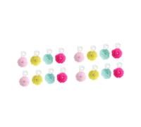 TOVINANNA 2 Ensembles Lacets À Pompons Pour Roulettes Lacets Cloches Accessoires Colorés Pour Glace Roulettes 4 Paires*2