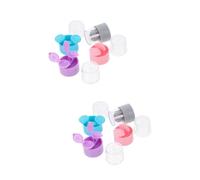 TOVINANNA 2 Ensembles Nettoyage des Lentilles De De Couleur Dispositif De Nettoyage Récipient De Nettoyage Solution Nettoyeur Lentilles De Support De Nettoyage 4 Pièces * 2