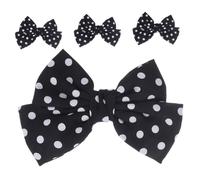 TOVINANNA 2 Paires Clips Chaussures Nœud Amovible pour Femmes Boucle Noeud Rétro Accessoires Décoratifs Diy pour Robe Chapeau Pochette Tenue Formelle Noir à