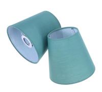 TOVINANNA 2 pièces Abat-jour Tissu Naturel Couvre-lampe pour Salon et Bureau Design Moderne Atténuant la Lumière Protection Oculaire Accessoires Éclairage