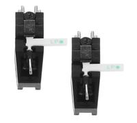 TOVINANNA 2 Pièces Aiguille de Stylet Double Face pour Tourne-disque Vinyle avec Cartouche Phono Stéréo, Compatible, Faible Bruit, Plastique et Métal, pour Soirées Dj et Usage Domestique