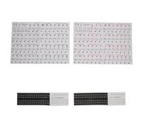 TOVINANNA 2 pièces Autocollants Clavier Piano PVC Étanche pour Débutants Touches Compatible Pianos Électroniques et Claviers à Aide Mémoire Notes Colorées