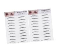 TOVINANNA 2 Pièces Autocollants De Sourcils 3d Trousse Stylo à Sourcils Kit De Mise En Forme Sur Les Sourcils Façonneur Teinture Des Sourcils Outil Sourcils Autocollants Gel Aérographe Black