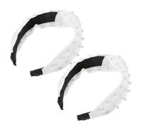 TOVINANNA 2 Pièces Bandeaux Noués Perles pour Femmes Accessoires Élégants et Confortables pour Look Chic et Lors Événements Spéciaux