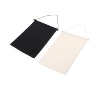 TOVINANNA 2 pièces Bannière de Rangement pour Épingles et Broches Toile de Lot de Noir et Beige Support Suspendu pour Organisation et de Badges et Pins Émaillés