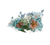 TOVINANNA 2 Pièces Barrette Fleur Hawaïenne Artificielle Hibiscus Plumeria Accessoire Cheveux Floral Léger pour Femmes Mariage Plage Été Party