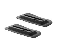 TOVINANNA 2 Pièces Base D'aileron Détachable en PVC Noir pour Paddleboard, Stabilité Améliorée et Changement Facile des Ailerons, Accessoires pour Activités Nautiques et Surf