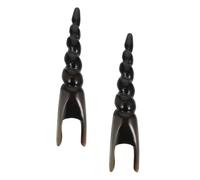 TOVINANNA 2 Pièces Bâton Acupression De Massage Corne De Bœuf Barre Acupression Pour Yeux La Tête Visage Apaise Et Favorise La Circulation Sanguine