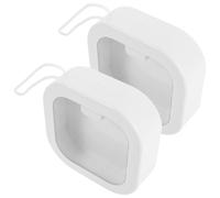 TOVINANNA 2 pièces Boîte de Rangement Compacte pour Accessoires Coiffure Organisateur de Voyage Portable Boîte Multifonction pour Tampons Élastiques et Pinces Rangement Pratique pour Valise