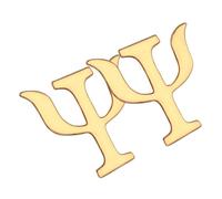 TOVINANNA 2 pièces Broche Lettres Grecques Vintage Alliage Épingles de Revers Créatives Psychologie pour Femmes et Hommes Accessoires Élégants pour Vêtements Pulls et Chapeaux Lot