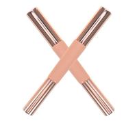 TOVINANNA 2 Pièces Brosse à Lèvres Double Embout Silicone avec Capuchon Protecteur Applicateur Portable pour Lèvres Correcteur et Nail Art Réglable pour Maquillage de Voyage et Usage