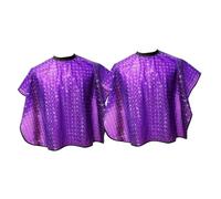 TOVINANNA 2 Pièces Cape de Coiffeur Imperméable Tablier de Salon pour Coloration et Shampooing Protection Renforcée Antiadérence Aux Cheveux pour Services Chimiques Remplacement Rapide