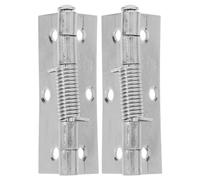 TOVINANNA 2 Pièces Charnière de Porte en Acier Inoxydable à Fermeture Automatique Ressort, Structure Solide et Ouverture Fluide, pour Porte de Buanderie ou Sous-sol, Poids Léger