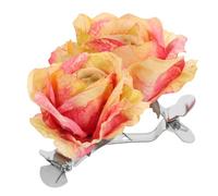 TOVINANNA 2 pièces Embrasses Rideaux Fleurs Rose Fer et Soie Pinces Décoratives Élégantes pour Chambres Salons et Bureaux Lot de Attaches Rideaux Sophistiquées