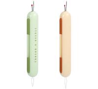 TOVINANNA 2 pièces Enfile-aiguilles et Découseurs Rétractables Portable avec Double Tête pour Couture Facile et Précision