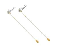 TOVINANNA 2 pièces Interrupteur Tirette Plafond Fer Interrupteur Lumière Ventilateur Plafond Accessoires Éclairage DIY