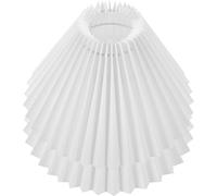 TOVINANNA 2 pièces Lot de Abats-jours Plissés Tissu pour Lampe de Table Couvre-lampe et Élégant Compatible Lampes de Bureau et Chevet Ambiance Chaleureuse et Décorative