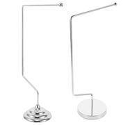 TOVINANNA 2 Pièces Mini Desktop Flag Holder Stable Alloy Metal Portable Table Sign Stand For Office Meeting Conference Table Decoration