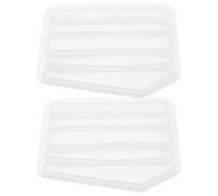 TOVINANNA 2 Pièces Moule à Épingle à Cheveux en Silicone, Moule de Fabrication D'épingles à Cheveux Réutilisable, Blanc, Flexible, Élastique, Haute Résistance, pour DIY Résine Époxy
