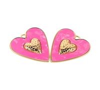 TOVINANNA 2 Pièces Pendentifs Cœur Acier Inoxydable Résistant Charms Amour pour Fabrication de Bijoux Bracelets et Boucles Oreilles Accessoires DIY pour Saint-valentin et Projets Créatifs