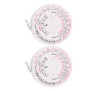 TOVINANNA 2 pièces Ruban à Mesurer Bmi Corps Flexible Abs PP Double Usage Tour de Santé et Fitness Portable et Lot