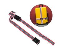 TOVINANNA 2 Pièces Sangle de Bagage Croisée Réglable avec Serrure à Combinaison Double Ceinture de Voyage Polyester Résistante Motif Cartoon pour Valise Sécurisée