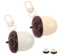 TOVINANNA 2 Pièces Soin Hydratant Pour Lèvres Garçon Fille Parfum Châtaigne Lot De Texture Non Grasse Design Adorable Forme De Châtaigne Pratique Pour École Activités Extérieures