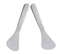 TOVINANNA 2 pièces Spatule de Beauté Inoxydable pour Crème Contour des Yeux Outil de Massage Facial Compact et Léger Applicateur Multifonction Anti-poches et Fatigue