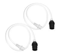 TOVINANNA 2 Pièces Tuyau Extension pour Ventouses Transparent Tube Flexible pour Machine à Accessoire pour Cupping