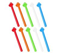 TOVINANNA 20 Pièces Perchoir pour Perruche en Plastique Léger Design pour Tailler Les Griffes, Accessoires pour Cages à Oiseaux Adaptés au Voyage Animaleries
