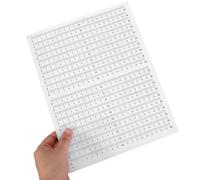 TOVINANNA 20 pièces Ruban Adhésif à Mesurer Autocollant Ruban Métrique Blanc Noir Étiquette Adhésive Étanche Facile à Lire Poser pour Surfaces Diverses