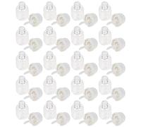 TOVINANNA 20 pièces Tube à DIY Transparent avec Couvercle Blanc Récipients Cosmétiques Pratiques pour Gloss à et à