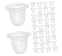 TOVINANNA 200pièces Encre Silicone Transparentes U-shape Grand Format Reutilisables Pour Pigment Kit Supplies Maquillage Permanent Tattoo